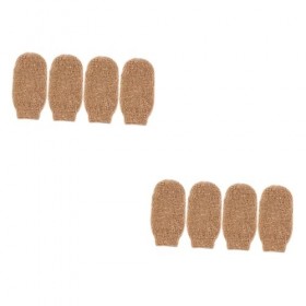 Beaupretty 8 Pièces Gants De Bain Éponges De Mer Pour Le Bain Gants Exfoliants Pour Douche Épurateur De Visage Pour Femmes Ga