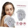 FRCOLOR 4 Pcs Gants De Bain Réversibles Gants Exfoliants Spa Gant De Douche Gommages Corporels Éponges De Nettoyage Pour Usag