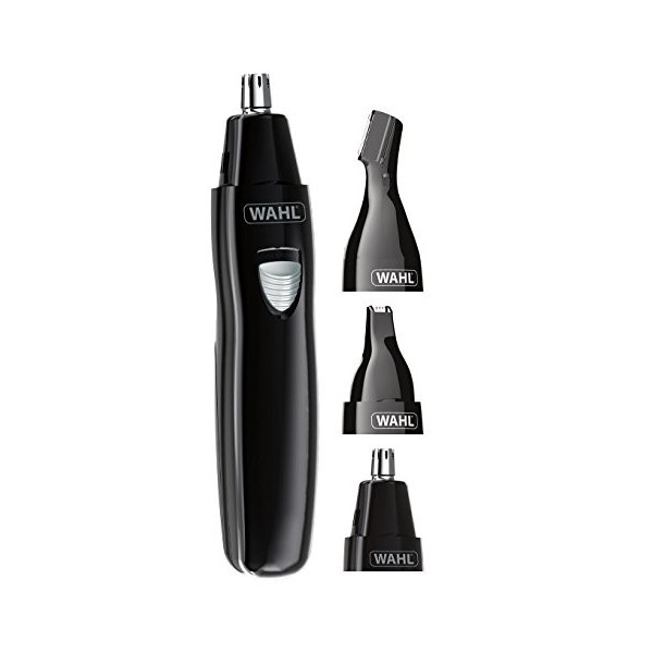 WAHL Tondeuse personnelle 3 en 1 pour poils de nez, sourcils, sourcils et poils du visage pour homme et femme, rechargeable, 