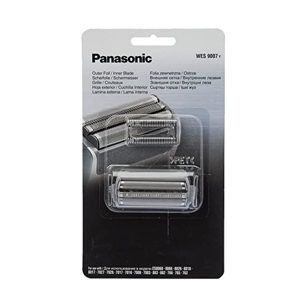 Panasonic WES9007 Lot de lames et grilles de rasage pour ES7027, ES7026, ES7017, ES7016, ES8068, ES8066, ES7006, ES7003, ES88