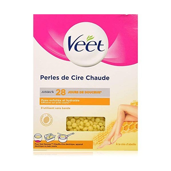 VEET Lot de 3 Perles de Cire Chaude Sachet de 230 g