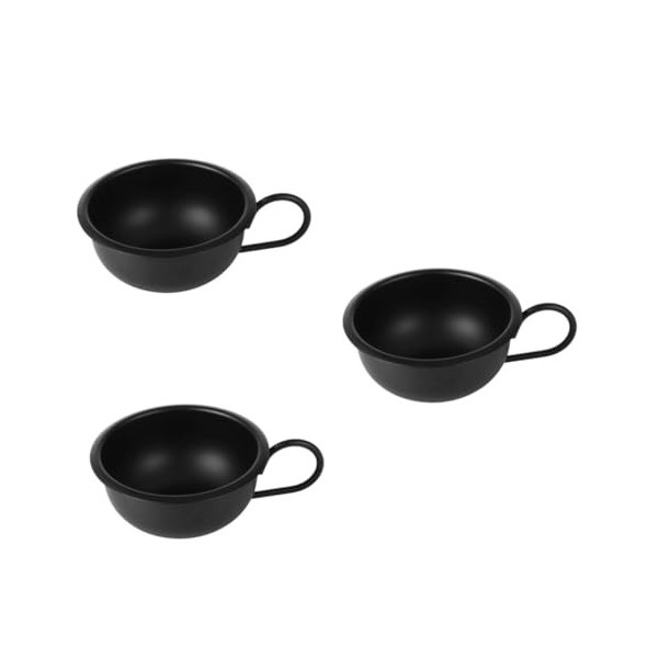 FOMIYES 2 Pièces Bol De Rasage En Métal Bol De Teinture Pour Les Cheveux Bol De Mousse À Raser Bol De Rasage Avec Poignée Bol