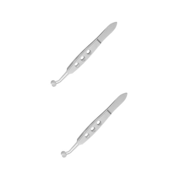 POPETPOP 2 Pièces Pince De Massage Des Glandes De Meibomius Pince À Épiler En Acier Inoxydable Outil De Massage Des Paupières