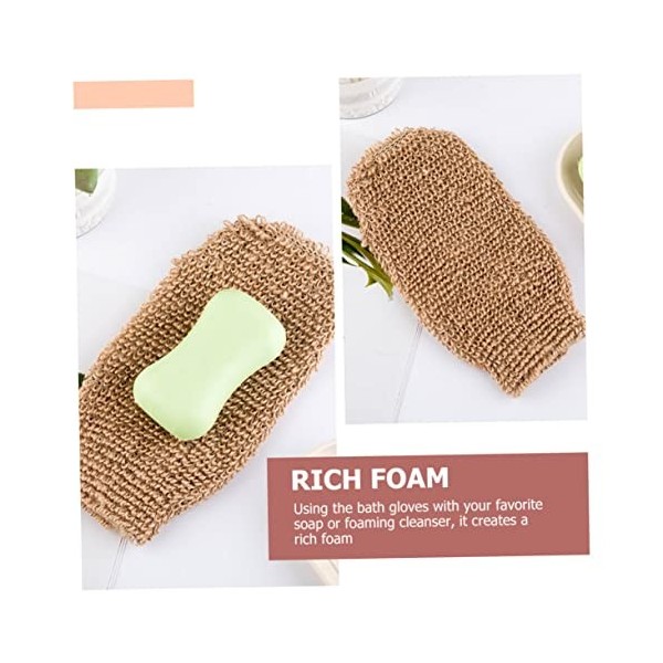 POPETPOP 8 Pcs Gants De Bain Gant Exfoliant Gants De Douche Exfoliants Pour Femmes Gant Exfoliant Épurateur De Visage Pour Fe