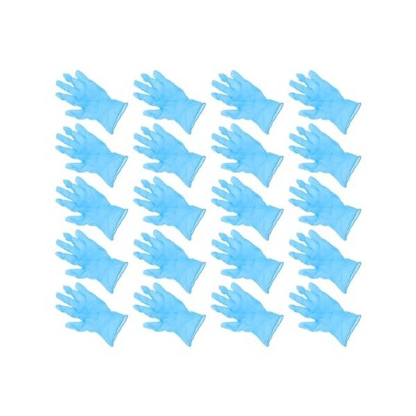 Mobestech 100 Pièces Gants En Nitrile Gants De Nettoyage Ménager Gants En Latex Gratuits Gants De Toilettage Gants De Ménage 