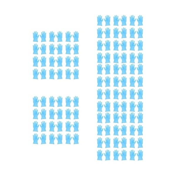 Mobestech 100 Pièces Gants En Nitrile Gants De Nettoyage Ménager Gants En Latex Gratuits Gants De Toilettage Gants De Ménage 