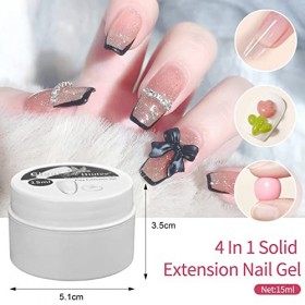 Biutee Gel Construction Gel Extension 2 Couleurs&nbsp;15ml Uv Gel Builder&nbsp;Multifonctions Gel&nbsp;Pour Ongles Allonge Et Répare Quick B