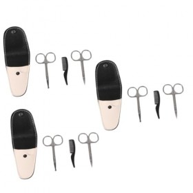 minkissy 12 Pcs Hommes Costume Cils Ciseaux Cils Kit Mini Ciseaux Beauté Visage Ciseaux Et Tondeuse Nez Moustache Ciseaux Bar