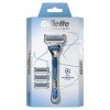 Gillette SkinGuard Peaux Sensibles Rasoir Homme + 4 Lames de Recharges [OFFICIEL]