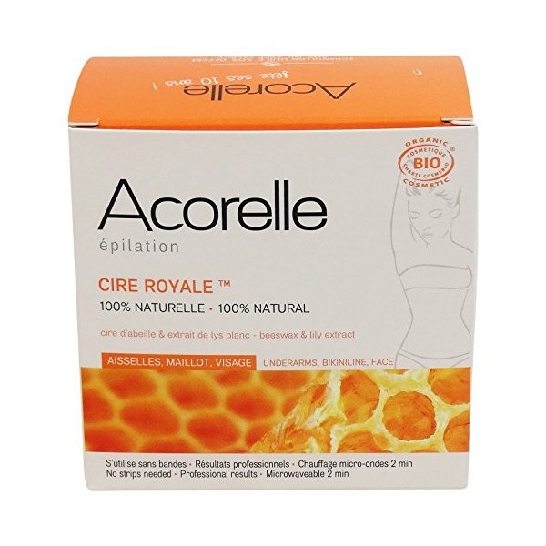 ACORELLE - Cire Royale sans bandes - Avec Cire d’Abeille et Lys Blanc