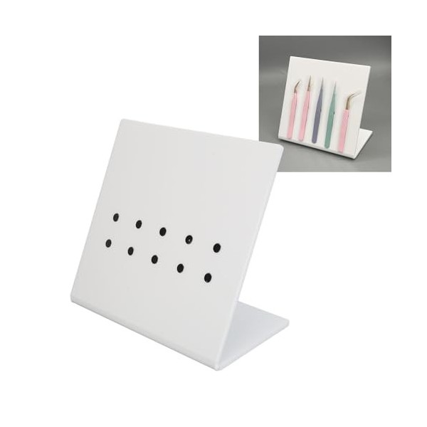 Support Empilable pour Pinces à Cils en Acrylique, Rangement soigné et organisé, Conception Daspiration pour 5 Pincettes, Ga