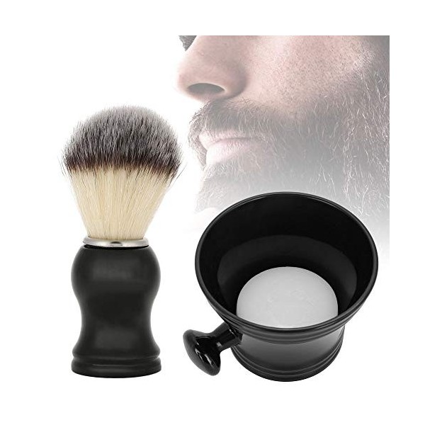 Ensemble De Blaireaux De Rasage 4 En 1, Kit De Rasage Avec Support De Brosse, Bol à Savon Et Kit De Rasage Pour Hommes, Outil