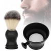 Ensemble De Blaireaux De Rasage 4 En 1, Kit De Rasage Avec Support De Brosse, Bol à Savon Et Kit De Rasage Pour Hommes, Outil