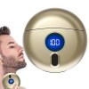 Mini rasoirs pour hommes - Rasoir électrique USB avec affichage LED - Rasoir électrique en forme de soucoupe volante, rasoir 