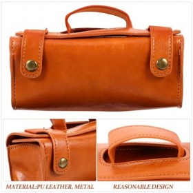 BUTIFULSIC En Cuir Pour Gaine De Protection Pour Tête De Rasoir Manche De Tête De Rasoir Sac De Rasoir Portable En Cuir Houss