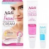 Nads Crème épilatoire pour le visage et baume apaisant, tous types de peau, épilateur pour le visage, 28g lemballage peut 