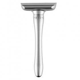 SNMIRN Rasoir de sécurité réglable à double bord classique avec conception dadsorption magnétique longue poignée confortable