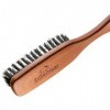 ZilberHaar - Brosse Cheveux & Barbe Long - 100% Poils Véritable de Sanglier Doux de 2e Coupe - Soin du Visage Hommes Compatib