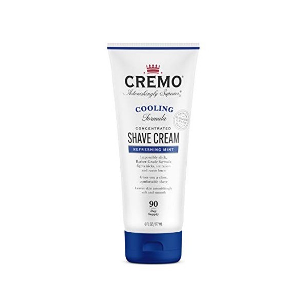 Cremo Cooling Shave Cream, Astonishingly Superior Smooth Shaving Cream Fights Nicks, Cuts And Razor Burn, 180mls