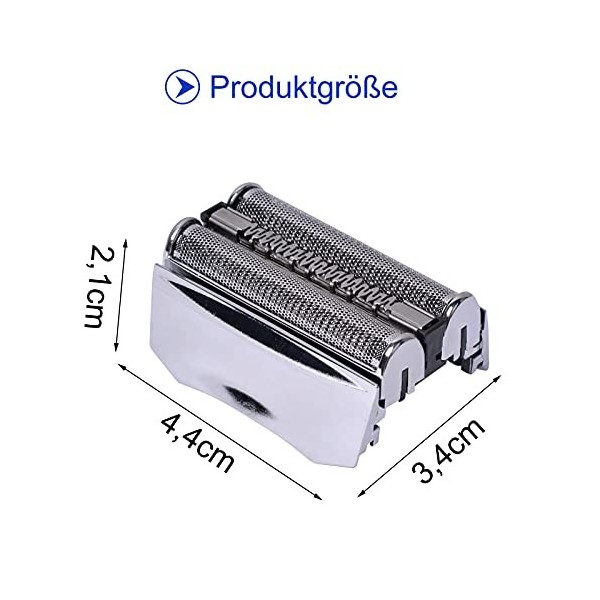 Tête de rasage de rechange 70S compatible avec les rasoirs électriques Bra-un série 7 799cc, 795cc, 790cc-4, 760cc, 750cc, 73