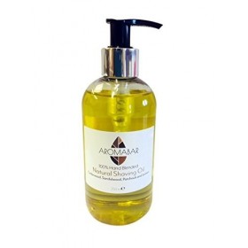 Huile de rasage naturelle bois de Cèdre santal patchouli & citron 250ml Huile pré rasage 100% pure avec Distributeur pompe ou