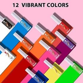 Clara Colors 12 Couleurs Vernis Semi Permanent Liner，UV Vernis à Ongles Soak Off Gel Pour la Peinture au Trait，Kit French Man