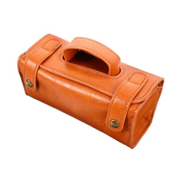 CHILDWEET En Cuir Pour Couvercle De Protection Étuis Pour Têtes De Rasage à Domicile Rasoir Sac De Rangement Homme Faux Cuir