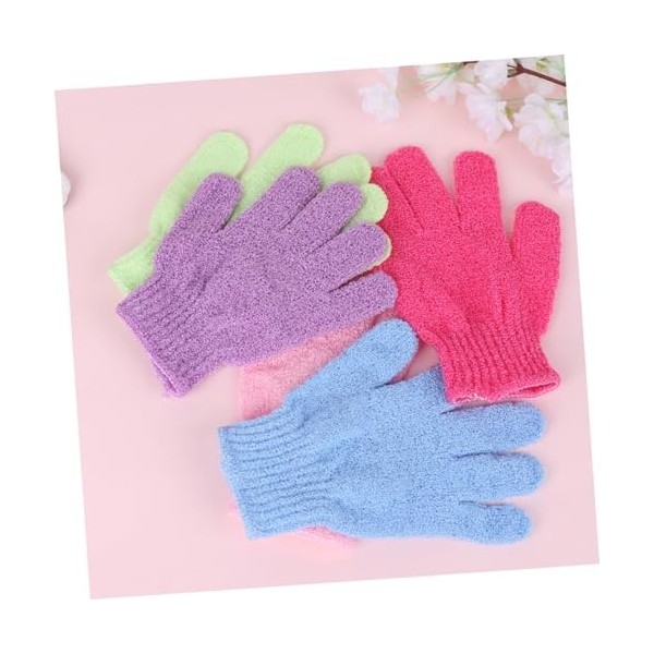 FOMIYES 3 Ensembles De Gants De Gommage Gant De Luffa Gants De Protection Gants De Massage Gants De Sable Gants Pour Nylon Ga