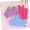 FOMIYES 3 Ensembles De Gants De Gommage Gant De Luffa Gants De Protection Gants De Massage Gants De Sable Gants Pour Nylon Ga