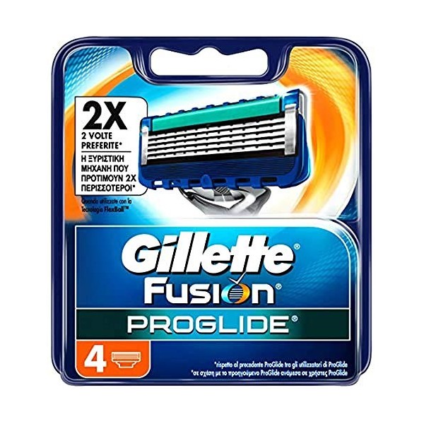 Gillette Lames de rasoir Fusion ProGlide Lot de 4