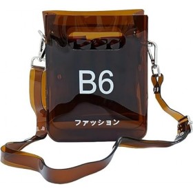 Pochette transparente en TPU pour ciseaux de coiffure, salon de coiffure, étui à ciseaux tendance pour coiffeur marron 