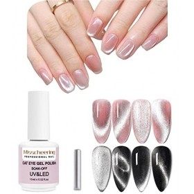 15ml Vernis Semi permanent Magnétique，9D Cat Eye Vernis Gel UV Soak Off Wide Magnetic Gel Polish Enamel Lacquer Glitter Velve
