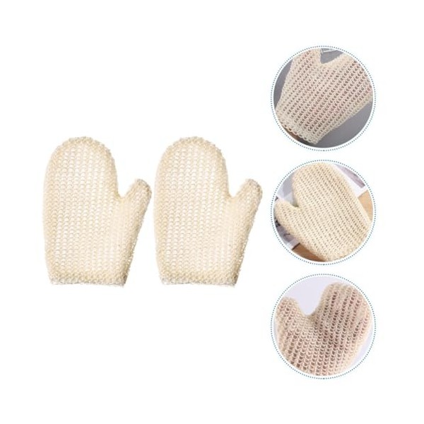 FRCOLOR 6 Pièces Gants De Bain Épurateur De Nettoyage Gants De Nettoyage Gants De Massage Gant Exfoliant Gants De Douche Exfo