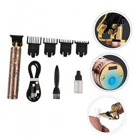 FRCOLOR 1 Set Clipper Débroussailleuse Sans Fil Manscape Tondeuse Pour Hommes Chauve Rasoirs Pour Hommes Tête USB Charge Raso