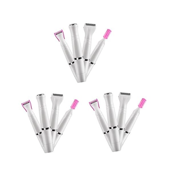 minkissy 1Pc 4 1 Rasoir Pour Le Visage Rasoir Facial Rasoirs Électriques Dames Rasoir Nez Tondeuse Électrique Rasoir De Sourc