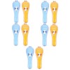 FRCOLOR 10 Pcs Tondeuse Électrique Conteneur Protecteur Rasoirs Hommes Petit Manuel Hommes Rasoir Toilettage Bleu Rasoir Sécu
