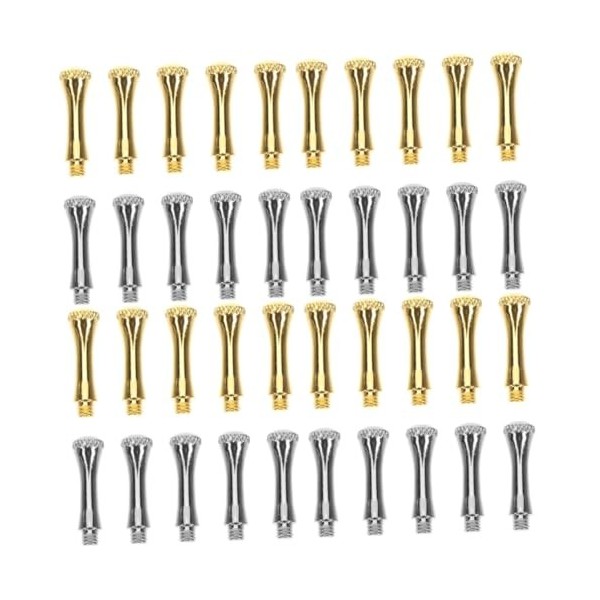 Beaupretty 30 Pièces Repose-Ciseaux Partie En Acier Coiffure Coupe Ongles Cheveux Dorés + Accessoires De Doigt En Acier Inoxy