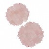 Jauarta 2 Pièces Coussin pour les Yeux en Quartz Rose Soulagement de la Migraine élimine les Rides Gonflements Couverture pou