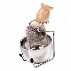 FRCOLOR 1 Ensemble/3 Pièces Outil De Rasage Support De Rasage Support Brosse À Barbe Pour Porte-rasoir Barbe Gadget Kit De Be