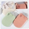 BAFAFA 4 pièces gants de bain double face gommages for hommes nettoyage épurateur de bain soin de la peau mitaines exfoliante