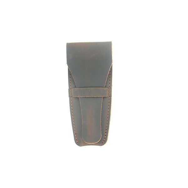 JJNUSA Old Fashioned Sleeve Travel Pouch Leather Safety Razor Case, Double Edge Razor 4.5", Accessoires de rasage, Essentiels