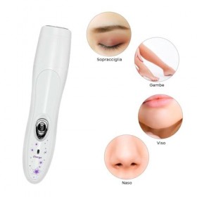 Épilateur femme 4 en 1, Rasoir sans douleur visage, corps, 4 têtes, épilateur rechargeable, mouchettes, sourcils, poils facia