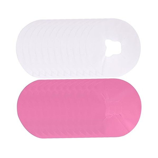 minkissy 400 Pièces Oreiller Ventre Jetable Serviette Rose Serviette Pour Le Visage Serviettes Jetables Lit De Massage Couver