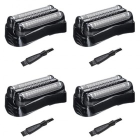WLEWSR 4 Pièces Séries 21B Tête de Feuille de Rasoir de Remplacement pour 3 Series 300S 301S 310S 320S 330S 340S Rasoir élect