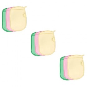 minkissy 9 Pièces Gants De Nettoyage Exfoliant Luffa Pad Gant Exfoliant Pour Le Corps Épurateur De Bain Brosse Pour Le Corps 