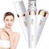 Epilateur Electrique Femme, Épilateur Visage et Corps sans Fil Mini Épilateur Electrique Flawless Epilateur Visage avec Lumiè