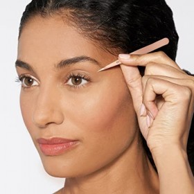 Tweezerman Lot de petites pinces à épiler avec bobine Or rose 4287-R