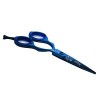 Blizzard Ciseaux de Coiffeur Professionnel - 5,5 Pouces Bleu Titane Ciseaux de Coupe de Cheveux - Cobalt Premium Inox VG10-14