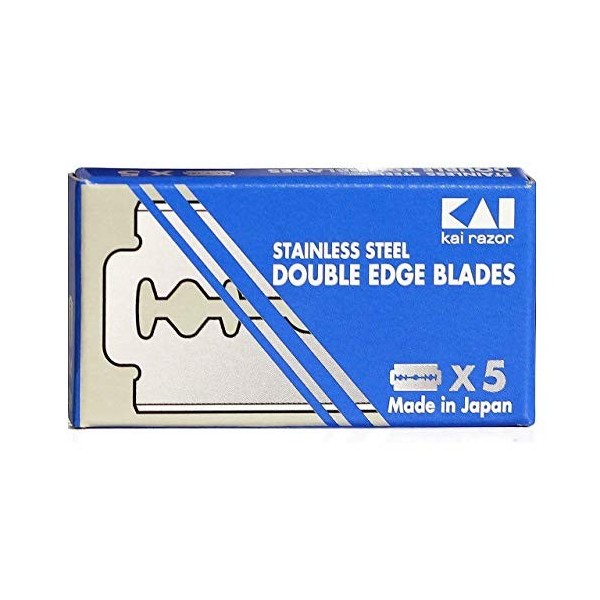 50 KAI Stainless Steel Double Edge Safety Razor Blades by Kai