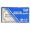 50 KAI Stainless Steel Double Edge Safety Razor Blades by Kai